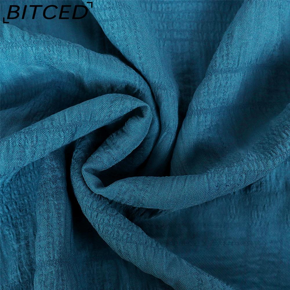 BITCED Платье макси с V-образным вырезом и завышенной талией, с короткими рукавами, больших размеров