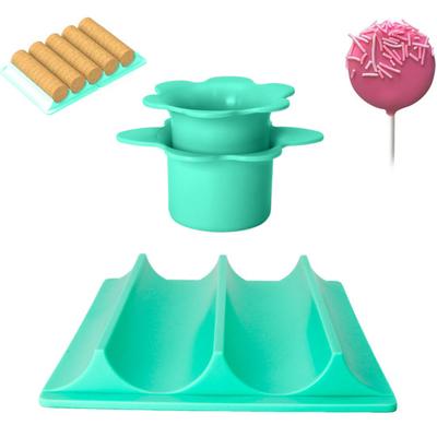 Форма для кейк-попсов с поддоном Круглая форма для кейк-попсов 1,75" Высокопроизводительный двухполостной поддон Легко очищаемый набор форм для печенья для кухни, пекарни