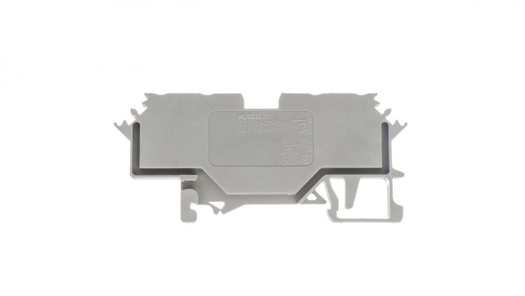 Złączka Szynowa 4-Przewodowa 2,5Mm2 Szara 280-621
