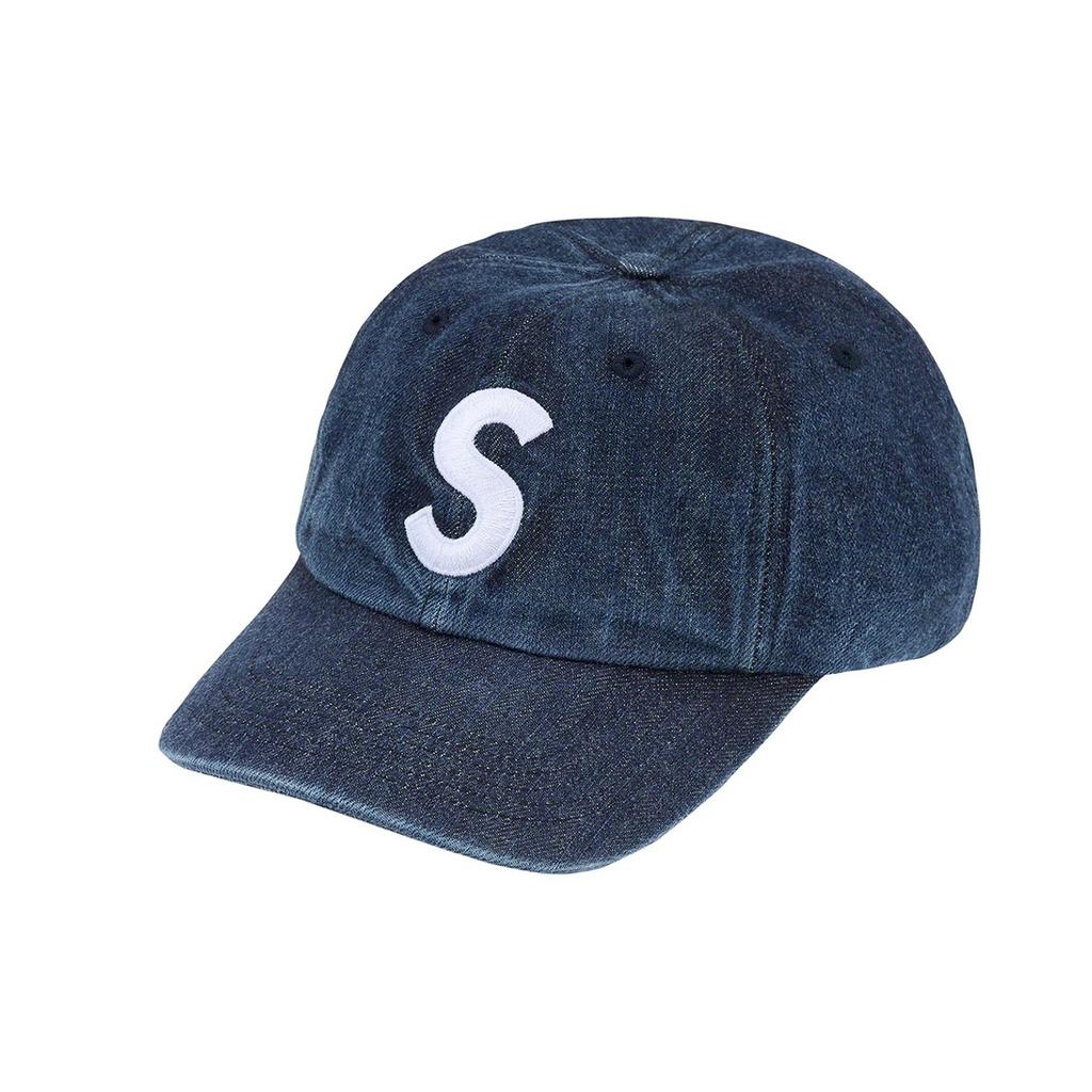 Supreme Kevlar Denim S Logo 6-Panel 'Black White' Men's SUP-SS22-048
