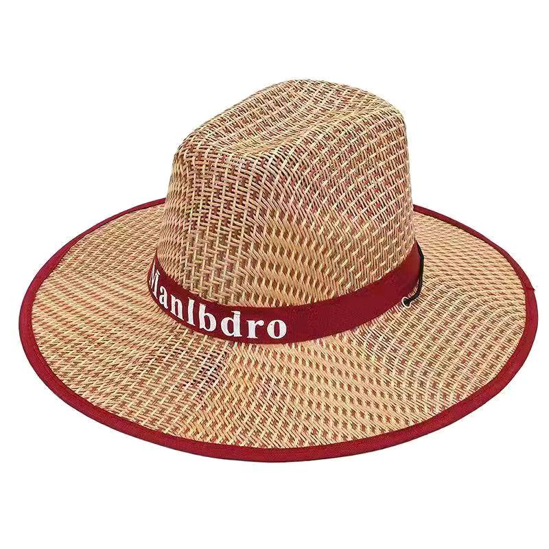 Straw Hat Western Cowboy Sle Outdoor Summer Beach Fishing Sun Protection Hat Unisex Ideal For Construction Sites