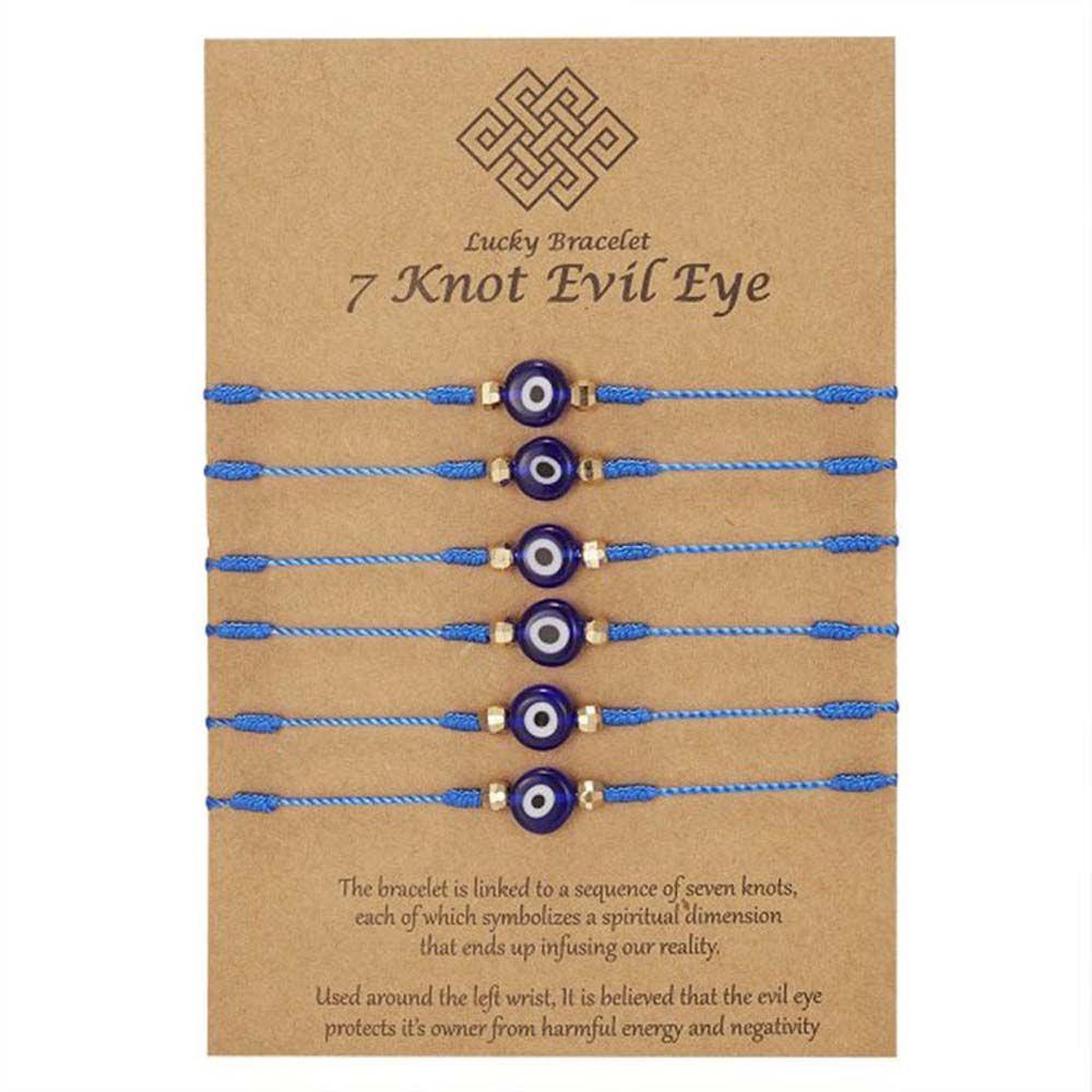 Gifts Blue Eyes Couple Bracelets Hand-woven Bracelets Braided Hand Ropes Blue Eye Bracelets