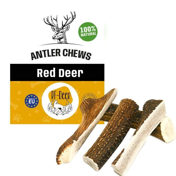 Jouet à mâcher naturel - RF - DEER - Bois de cerf élaphe L - 100% Naturel - Sûr et durable