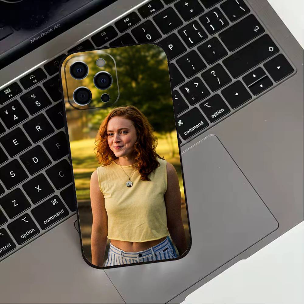 A-Актриса S-Сэди Синк Чехол для телефона для iPhone 17,16,15,14,13,12,11 Plus,Pro Max,XS,Мягкий силиконовый черный чехол
