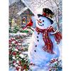 DIY Snowman 5D Diamond Painting Full Round Drill Christmas Gift Mosaic Diamond Embroidery Cross Stitch Kits Wall Art Home Decor