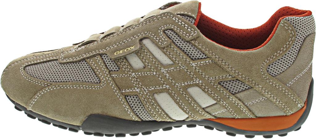 Кроссовки Geox U Snake L (U4207L) beige/dark orange