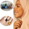 Matte Metal Hijab Scarf Magnet No Snag Muslim Women Magnetic Hijab Pins Islamic Pinless Safety Headscarf  Brooches Accessories