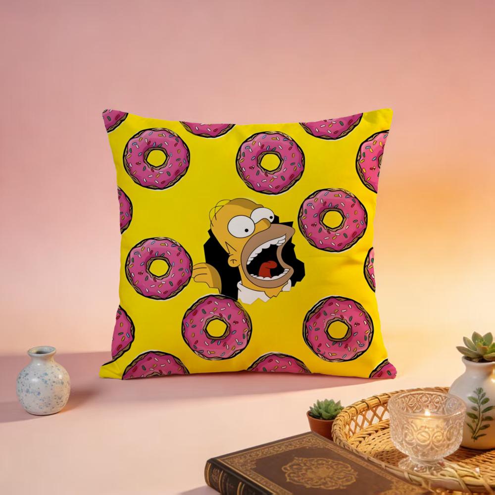 Popular TThe Simpsonsful Cushion Cover Premium SkinFriendly Pillow Case MultiPurpose for Home Office Travel