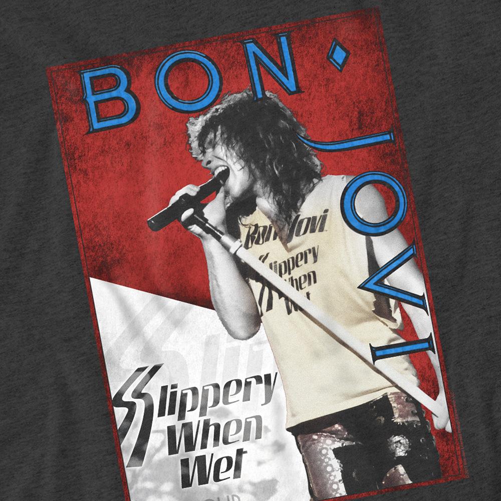 Унисекс Взрослая футболка Bon Jovi Тур 86