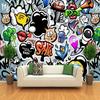3d Hand-Painted Graffiti Wall Murals Art Creativity Photo Wallpaper For Children Room Frescoes