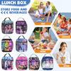 Lunch Bag Outdoor Picnic Lunch Box Retro Graphic Design Tote Food Bags Oxford Portable Insulated Cooler Bag