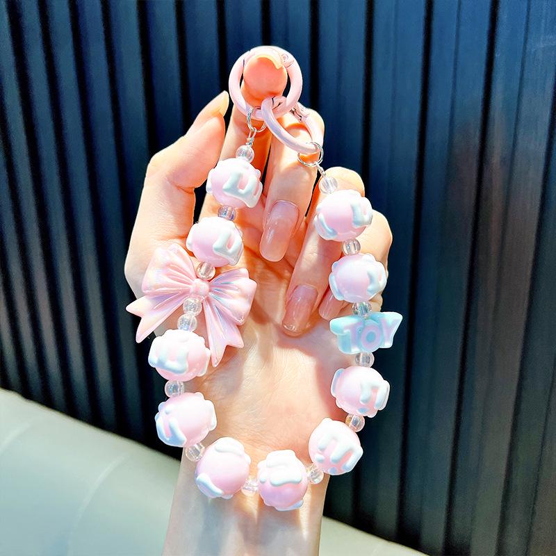 Подвеска для телефона и брелок с бантом из бисера: Подарочные аксессуары для мобильных телефонов, рюкзаков и автомобилей