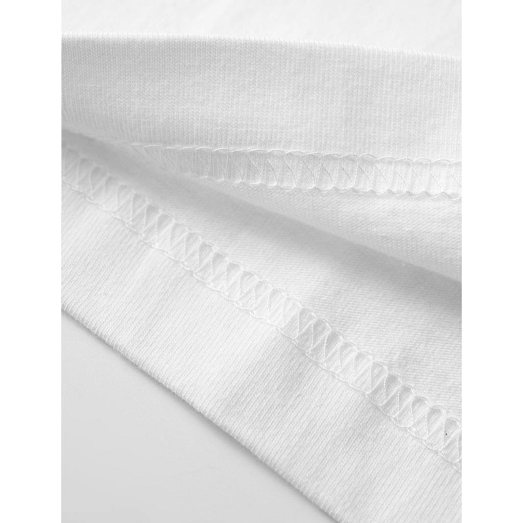 GMXIA Heavy Cotton Short-sleeved T-shirt Women's Solid Color Women's Summer Base Shirt Ins Men's and Women's Tops