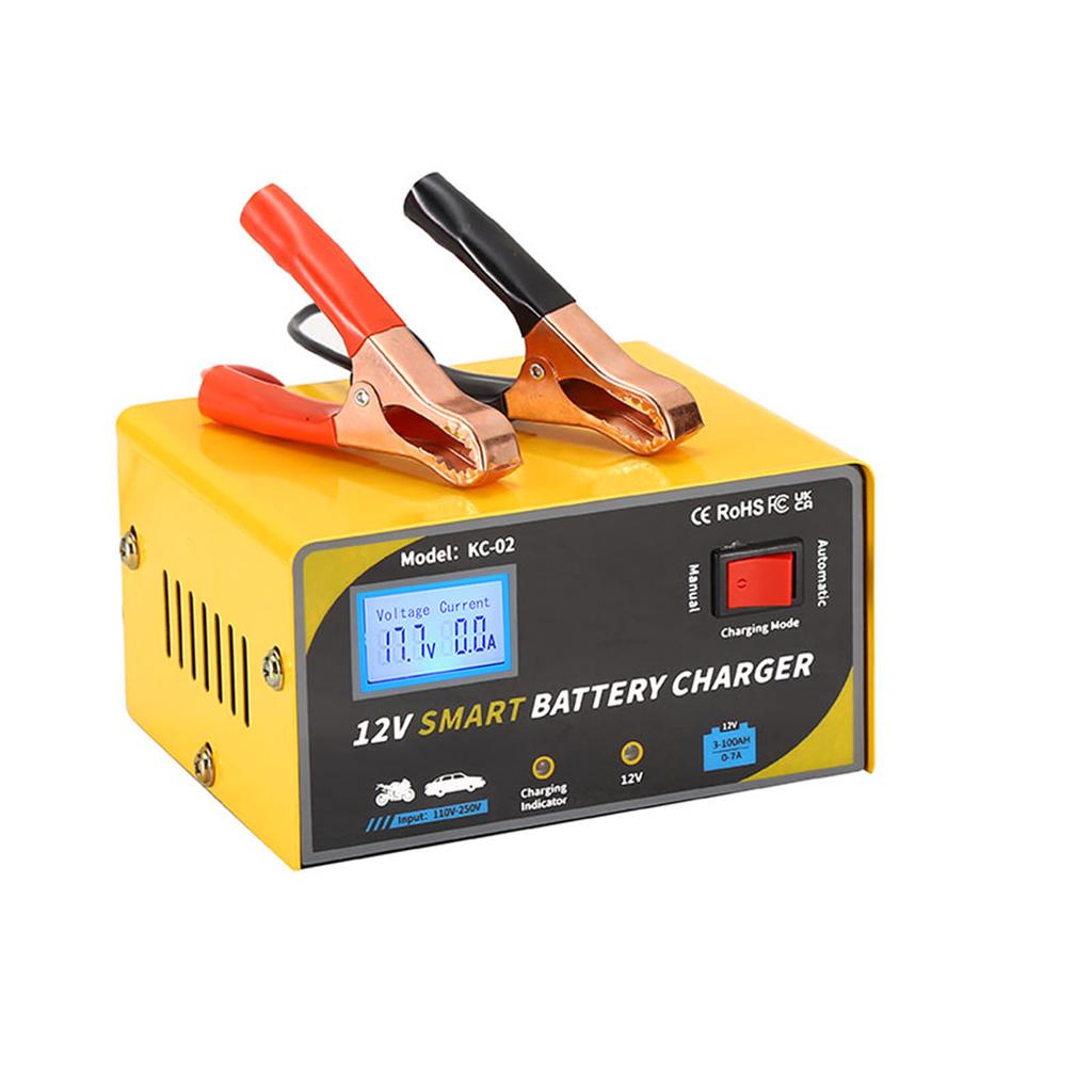 Car Battery   Smart Battery   for 12V Battery Digital Display PowerCelsiusVoltageCelsiusCurrent Automatic Manual Modes