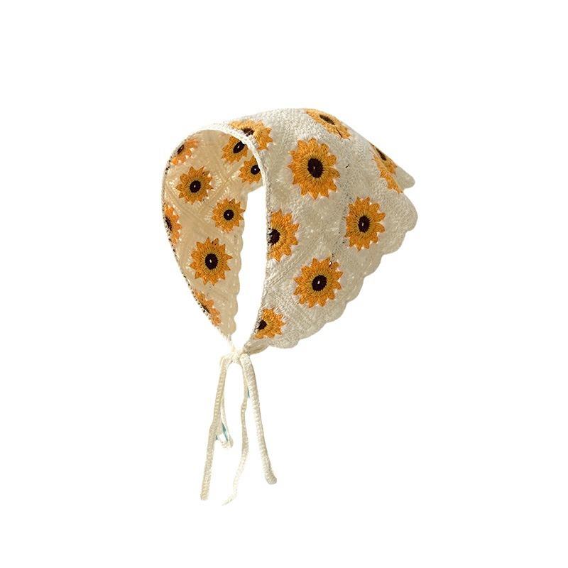 Triangle Scarves Knitted Headscarves Hair Accessories Rustic Style Hair Bands Summer Women's Bags Headwear Travel Headbands