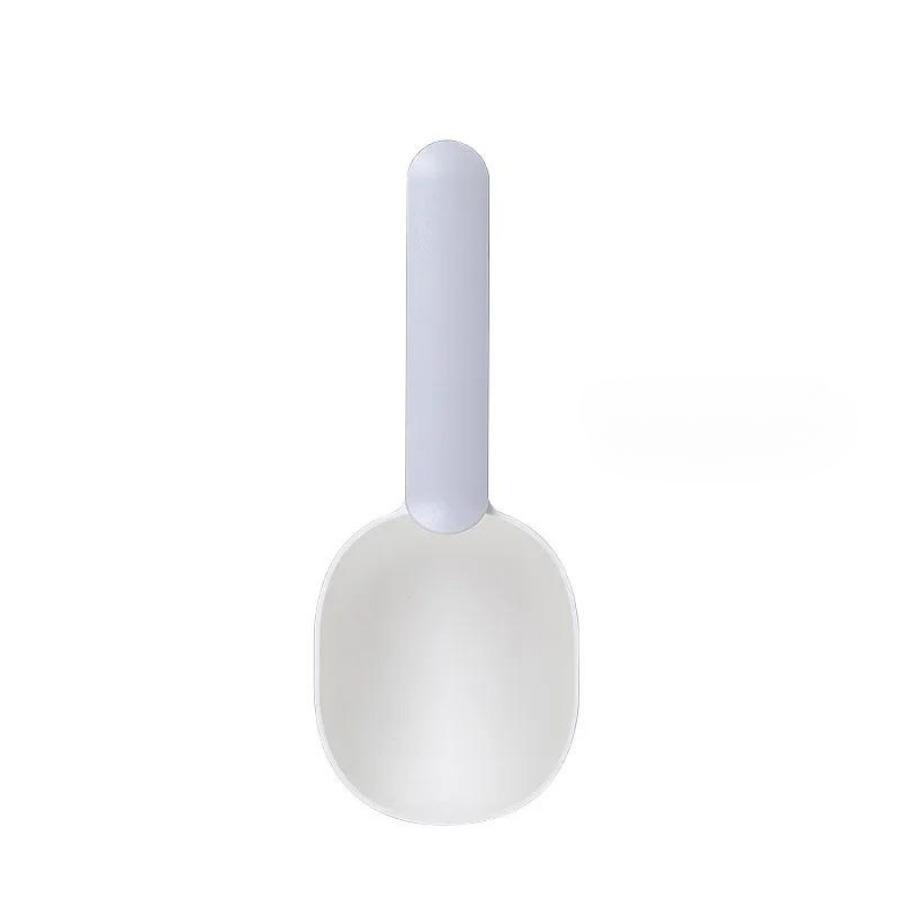 Ложка для корма для домашних животных Многофункциональная ложка для корма для собак Ложка для кормления для кошек Ложка для кормления Герметичный зажим для пакета Креативный мерный стаканчик Изогнутый дизайн