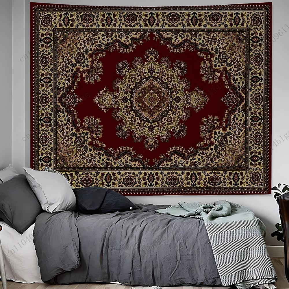 Vintage Inspired Bohemian Wall Tapestry Aesthetic Home Decor Tapestry for Room Decorations Creative Relaxing Wall Hanging Art