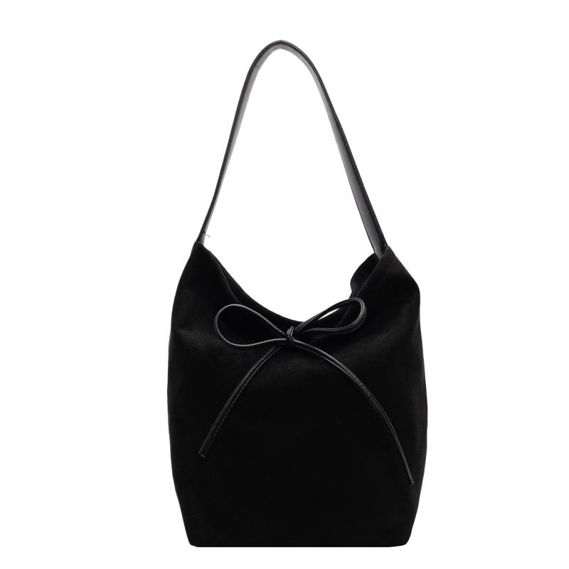 2025 New Autumn and Winter Retro Large-capacity Tote Bag Women's Shoulder Bucket Bag Fashionable Versatile Work Commuter Bag