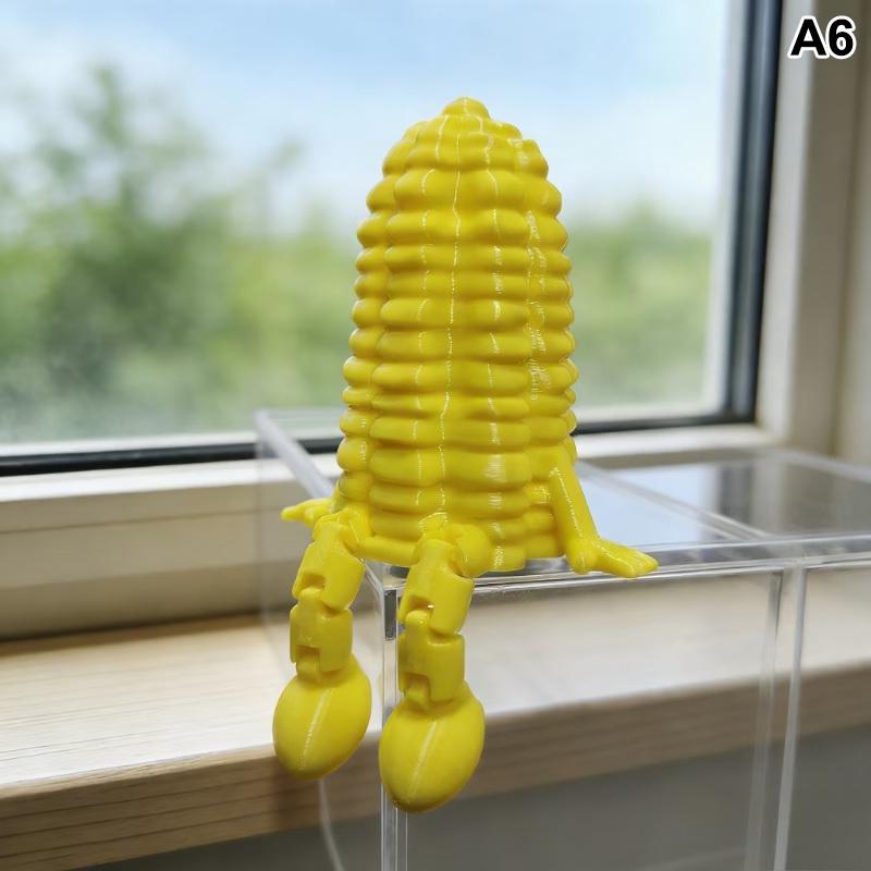 1 шт. 3D-печатные фигурки фруктов и овощей с подвижными суставами, дизайн лимона и банана, украшения для стола, декор для дома