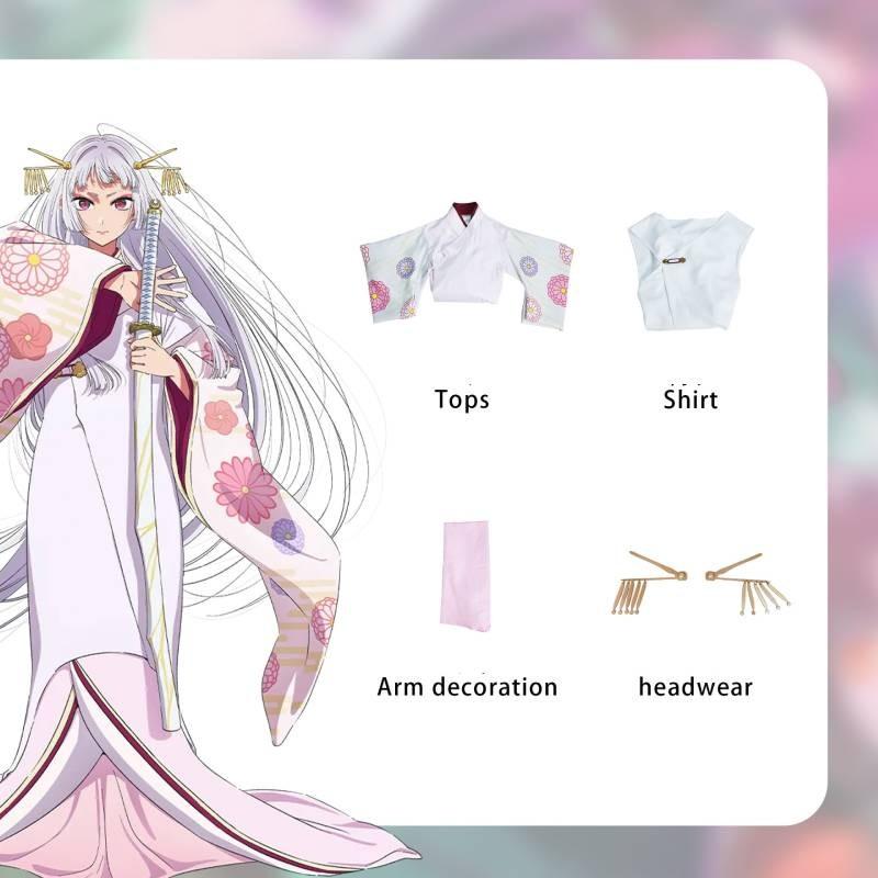 Очаровательный костюм для косплея для детей в стиле каваи Шакихимэ с аксессуарами из полиэстеровой ткани