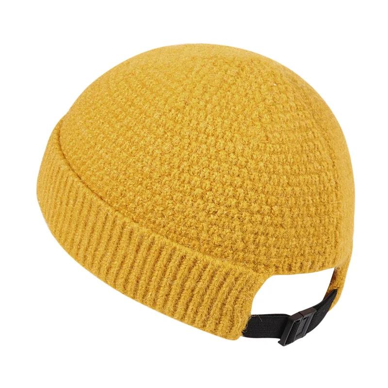 NEW Baseball Cap Man Knitted Beanie Warm Soft Winter Hats Landlord Hip Hop Hat Skull Caps Outdoor Rolled Bonnet