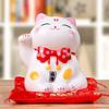 4,5-дюймовая керамическая фигурка Maneki Neko Lucky Fortune Cat, копилка, монетница, украшение для дома, статуэтка FENG SHUI