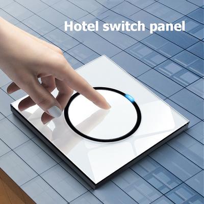 Панель переключателя отеля, настенный стеклянный Wi-Fi