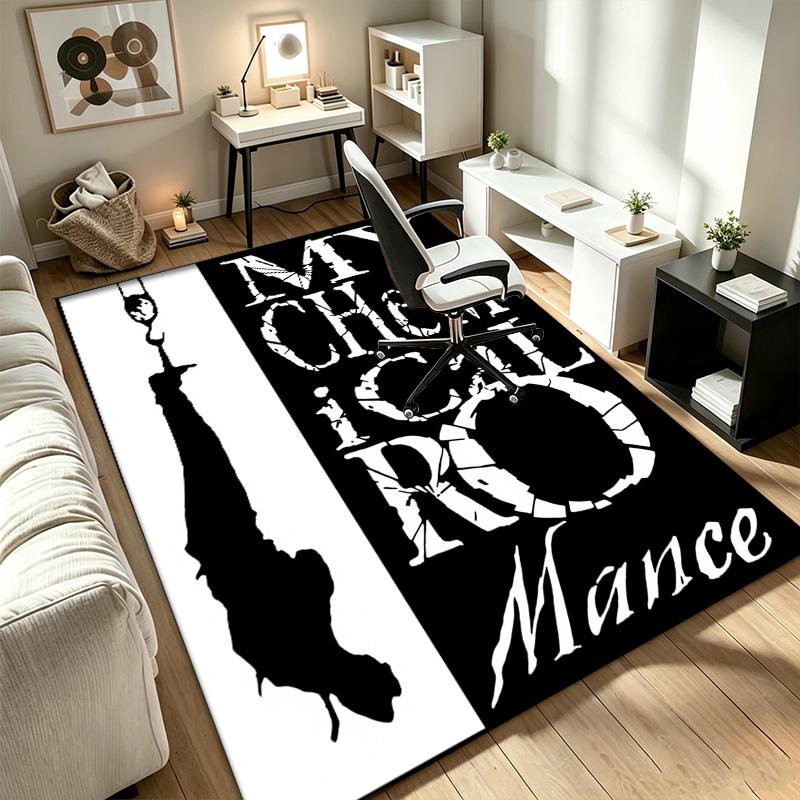 My Chemical Romance A rug suitable for office chair areas living rooms and computer desks perfect for home offices and an ideal holiday gift