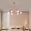 Подвесной светильник Nordic Black Beige Pink Metal Home Art Deco Chandelier Lighting Parlor Bedroom Dining Room Hanging Lamp E27 Bulb