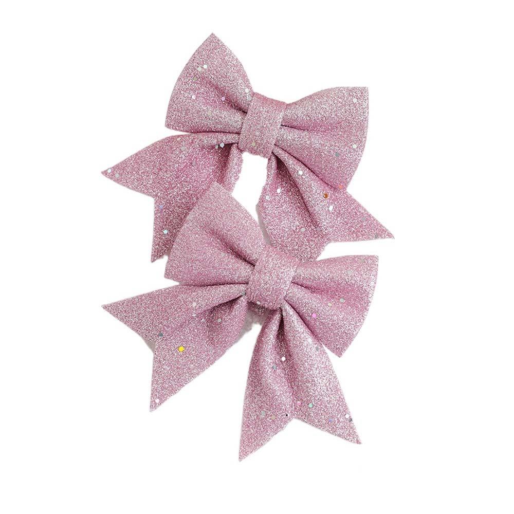 Sequined Pink Christmas Balls 8cm Xmas Tree Pendant Christmas Tree Hanging Ornament  Living Room