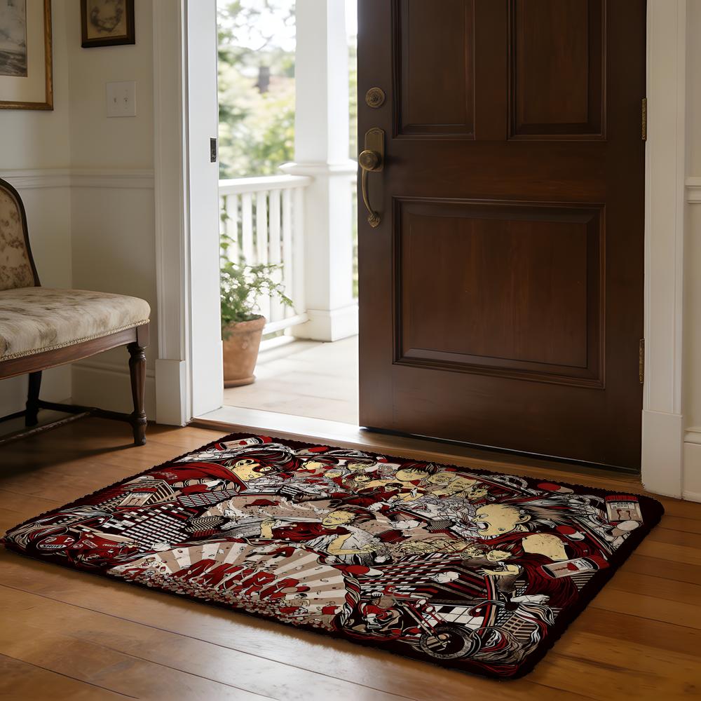 AAkira By Ise Ananphada Anime Floor Mat Soft Flannel Absorbent Mat Non-Slip Rug Home Bedroom Bathroom