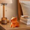 Мультяшная Миниатюрная Статуэтка Кошки Китти, 3D Печатная Фигурка Кошки, Милый Кричащий Орнамент, Креативная Печатная Фигурка Котенка, Настольное Украшение для Дома