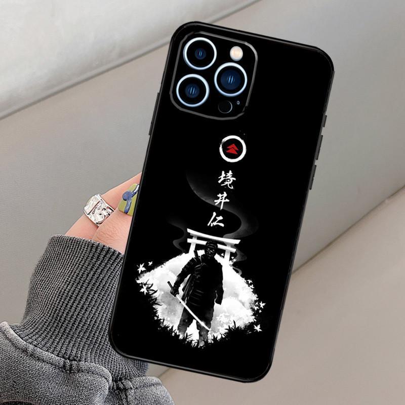 Чехол для мобильного телефона iPhone15Plus Чехол для мобильного телефона Ghost of Tsushima имеет противоударное покрытие, защищающее от падения с руки.