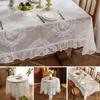 1PC Fashion White Tablecloth Retro Style Lace Embroidery Table Cloth Party Decor Picnic Cloth