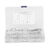 125PCS Anti Rust Carbon Steel Hair Pin Hitch Retaining R Clip Cotter Kit Corrosion Resistant