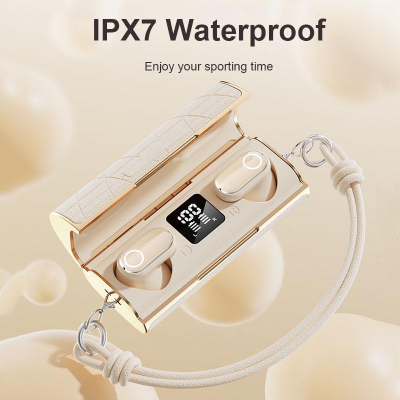 Беспроводные наушники Bluetooth 5.4 Мини-вкладыши Гарнитура Hi-Fi Стерео Передача с низкой задержкой С HD микрофоном с шумоподавлением