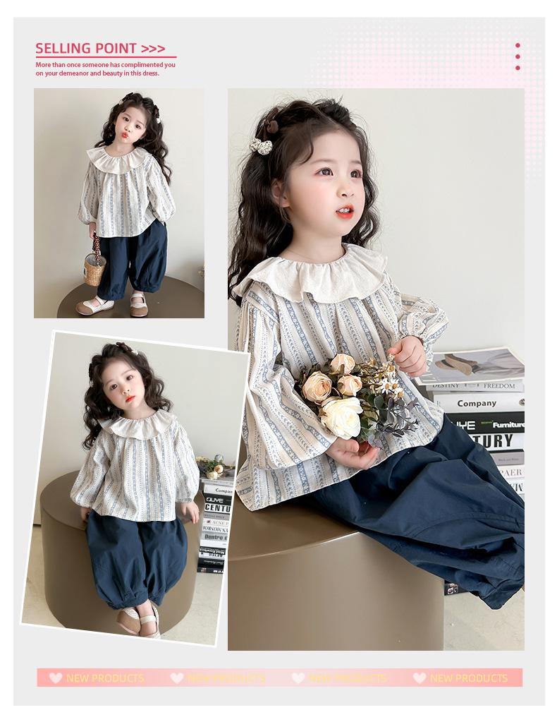 Girls' Autumn Babydoll Fashion Set: 2025 Mori-Style Trendy Two-Piece Outfit