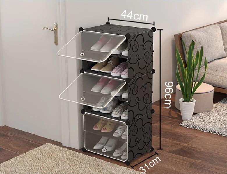 6-level modular shoe cabinet