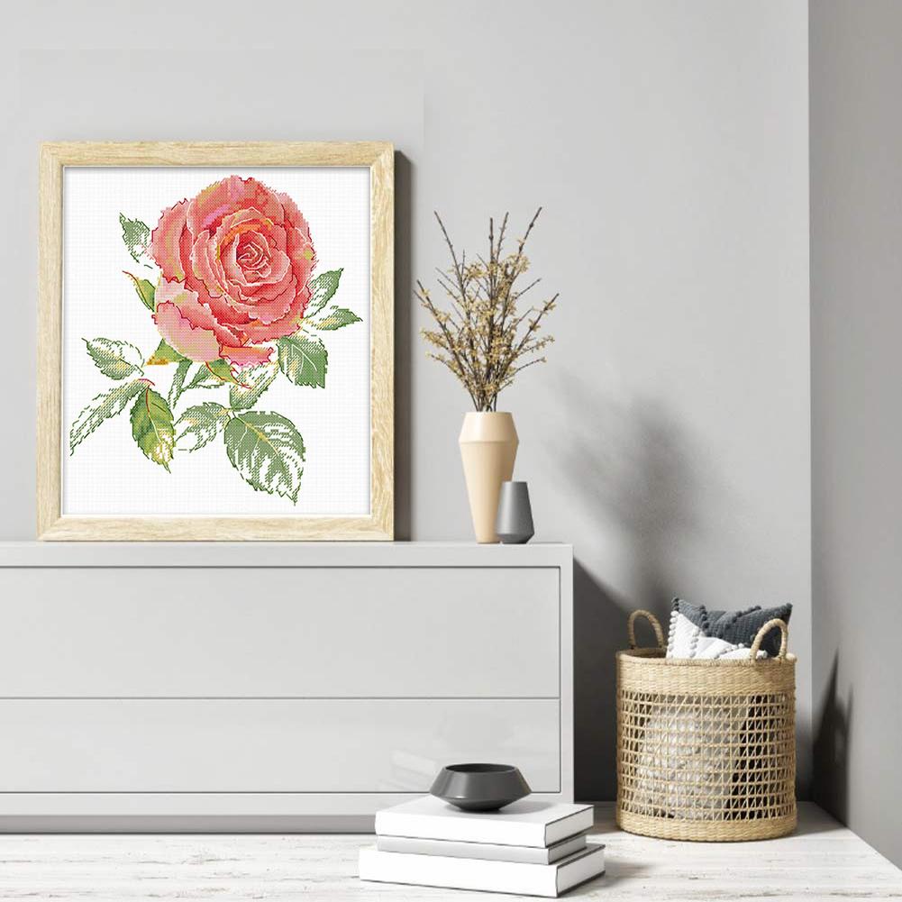 Набор для вышивки крестом «Роза» из эко-хлопка 11CT, 35x40 см