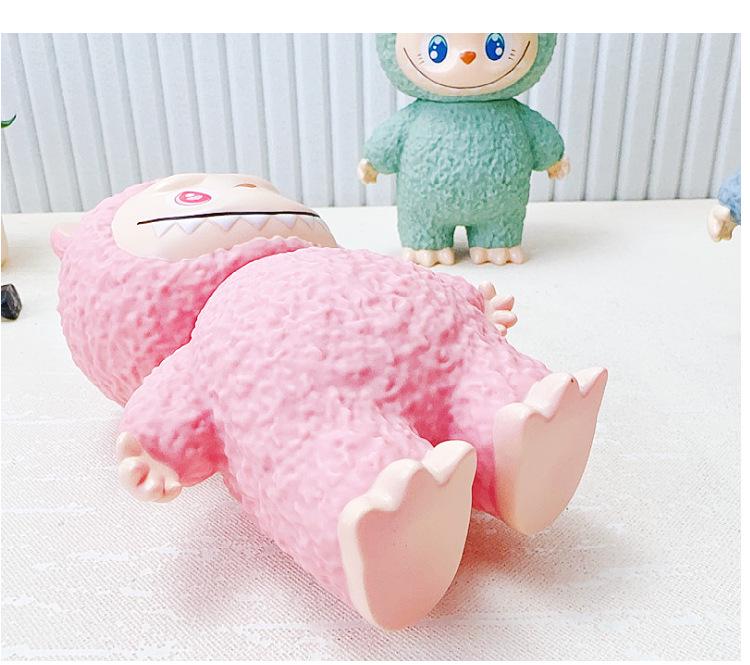 Labubu Cute Piggy Bank Figurine: Coin Storage Savings Jar for Children and Students