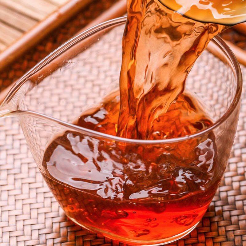 357 г выдержанный чай пуэр, лепешка из Юньнаньского крупнолистового пуэра, черный чай, выдержанный приготовленный чай пуэр