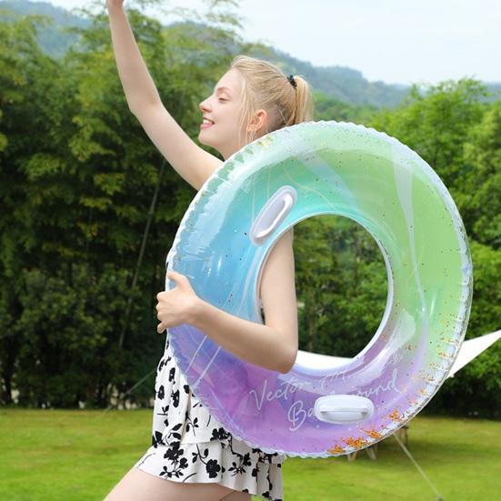 Kids Adults Swim Ring Inflatable Swimming Pool PVC Summer Outdoor Leakproof Thickened Float Tube Toy
