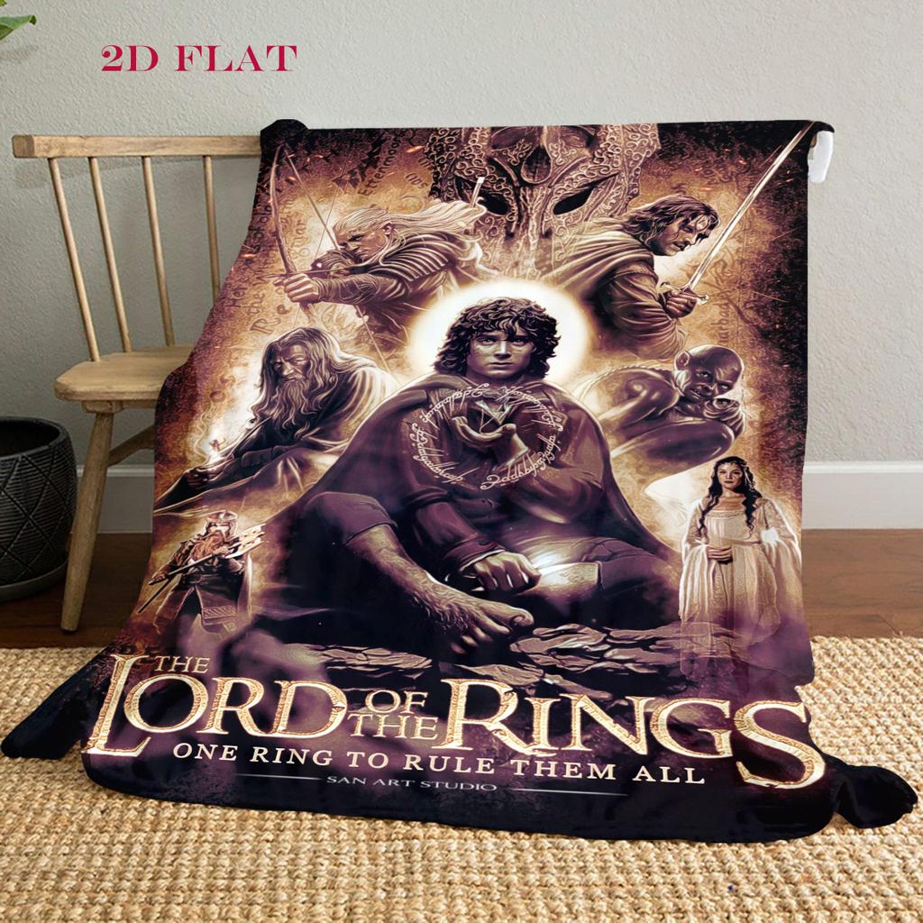 Fantasy Epic: Lord Rings blanket Soft and comfortable sofa blanket Machine washable bedroom Air conditioning blanket