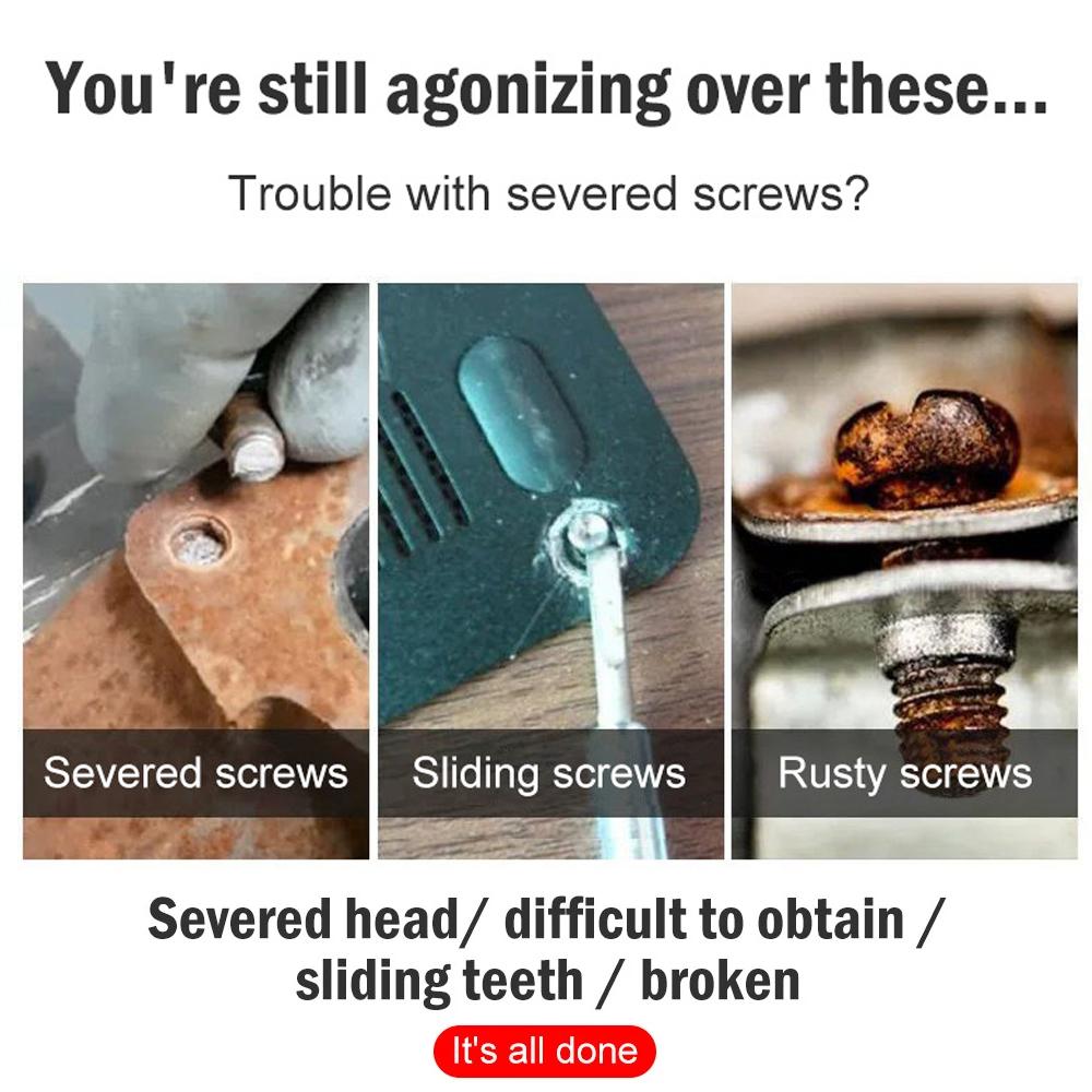 6 шт. двухсторонний экстрактор винтов HHS, поврежденный экстрактор винтов, набор сверл, экстрактор сломанных болтов, болт-шпилька