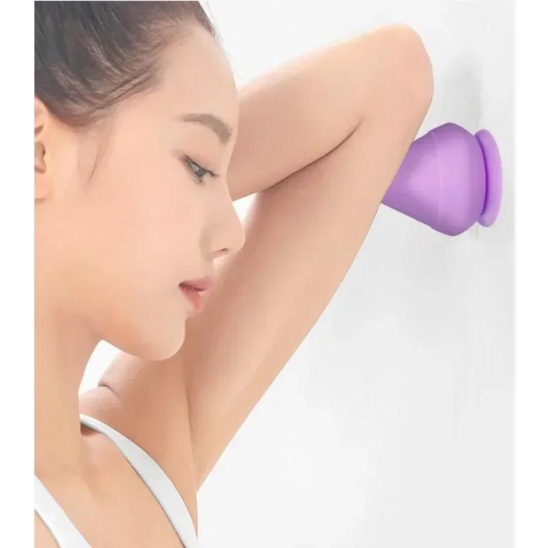 Настенный фасциальный конус, многофункциональный настенный массажер на присоске для расслабления мышц спины, массажер для ног, триггерная точка