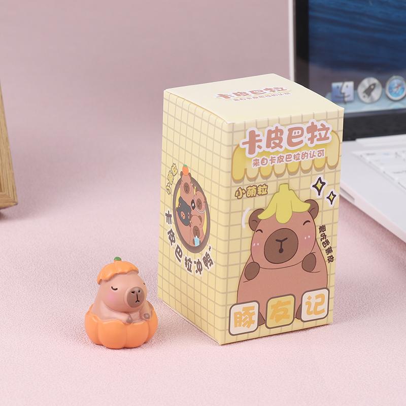 1Pc Cute Anime Capybara Blind Box Simulation Animal Cartoon Figure Toys Doll Children Girls Birthday Christmas Gift