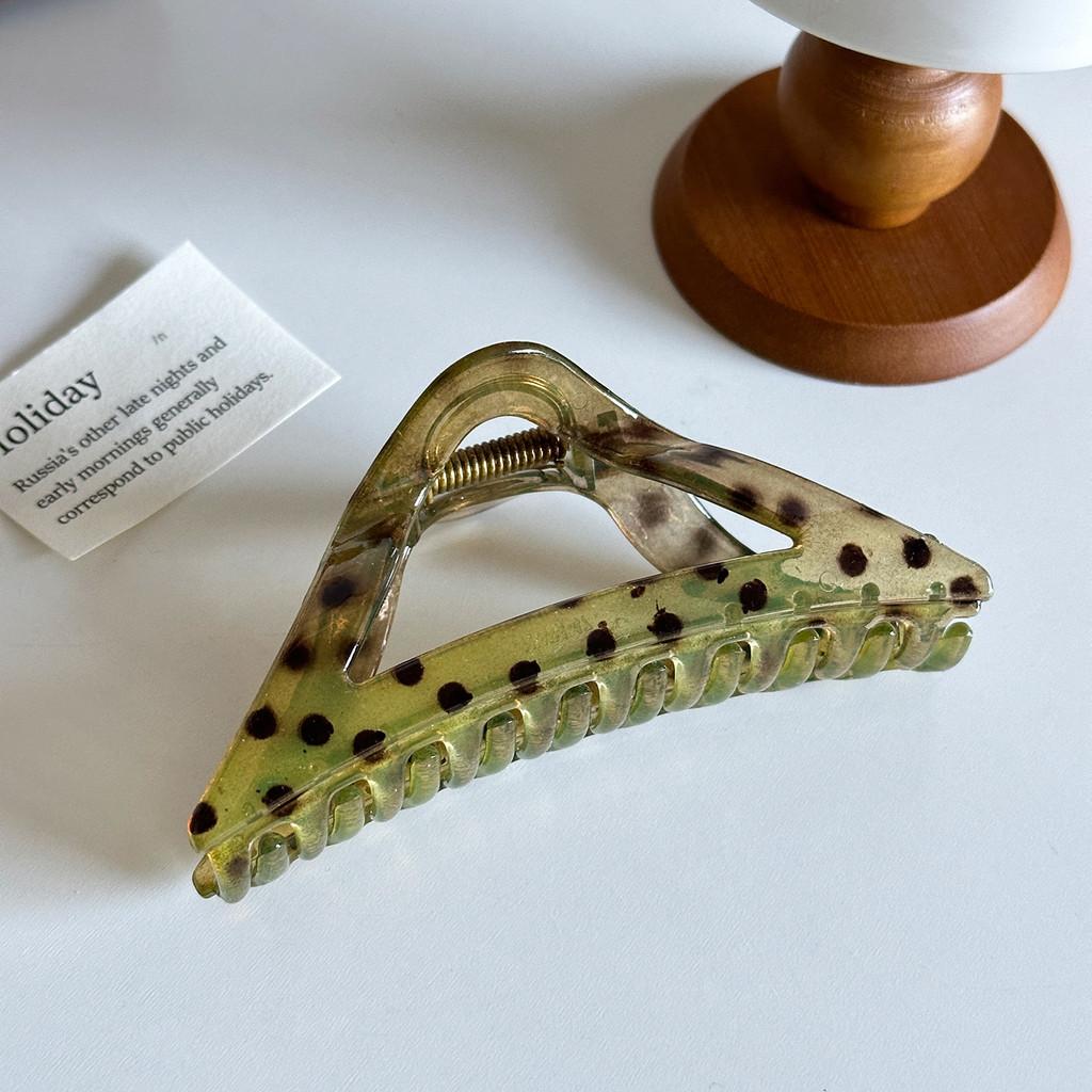 Элегантная корейская заколка-краб для волос в крупный горошек с шикарным модным дизайном для женщин