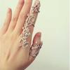 Jewelry Punk Rock Double Full Finger Knuckle Ring Gothic