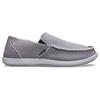 Crocs Santa Cruz Слипоны Прочные Низкие Повседневные Кроссовки Мужские Светло-серый 10128-01W