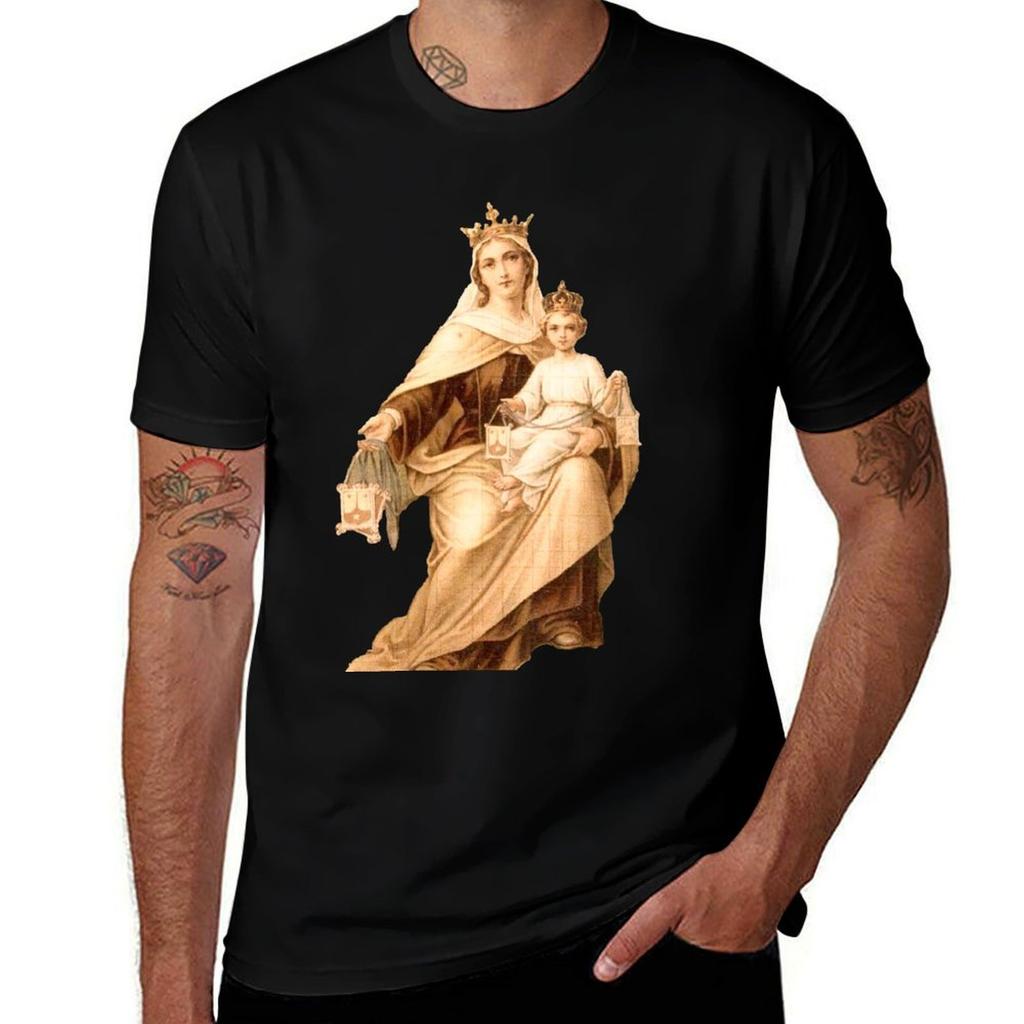 Lady of Mount Carmel 1 TShirt Christmas Casual Tee Shirt